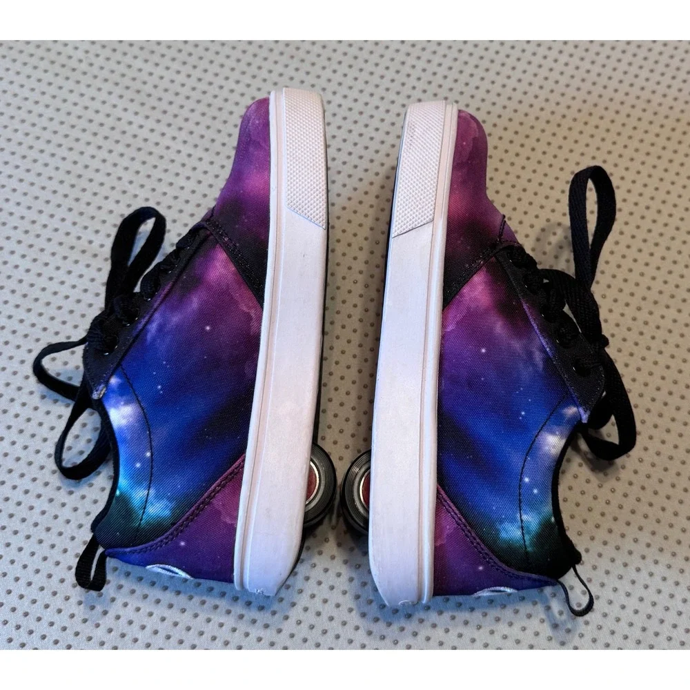 Heelys Pro 20 Galaxy Nebula Skate Shoes Purple Blue Black Kids Youth Size 13C